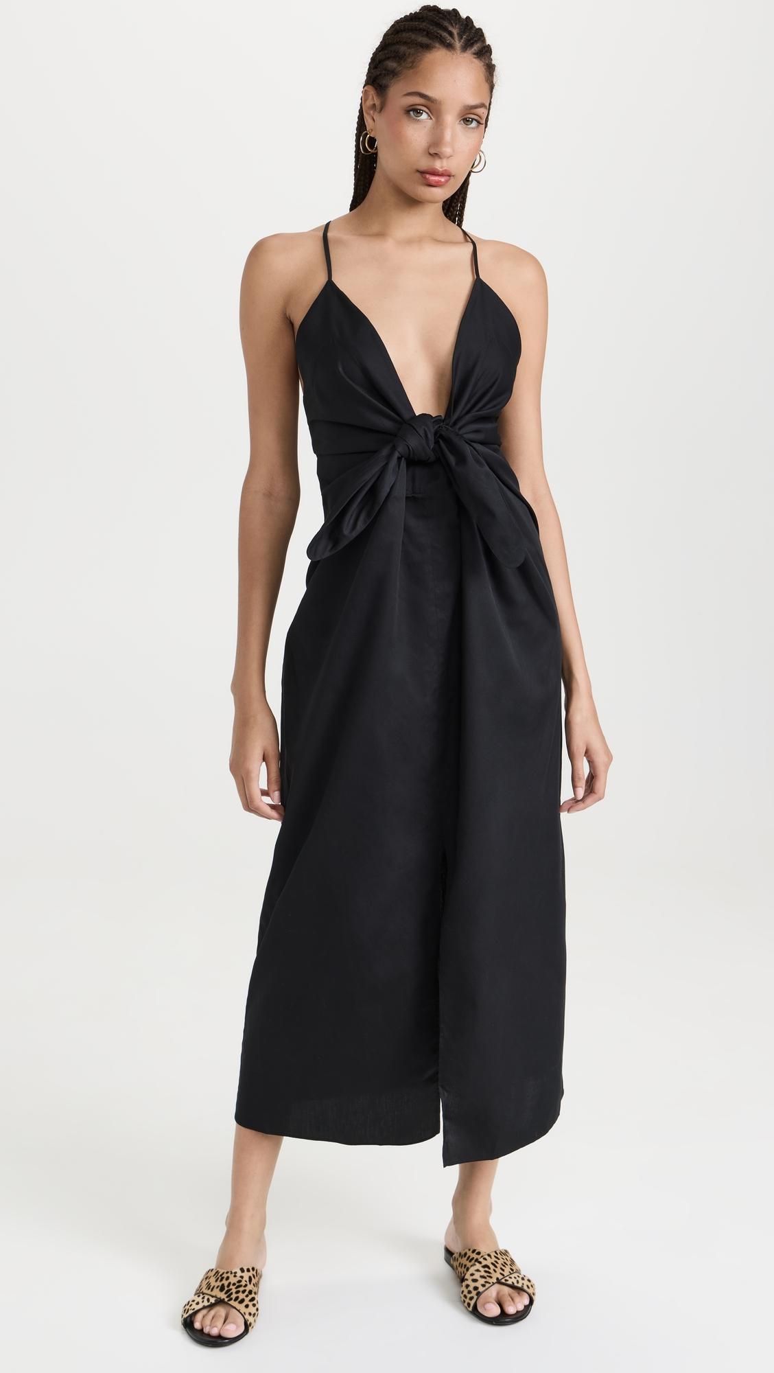 Lolita Deep V Neck Maxi Dress by MARA HOFFMAN