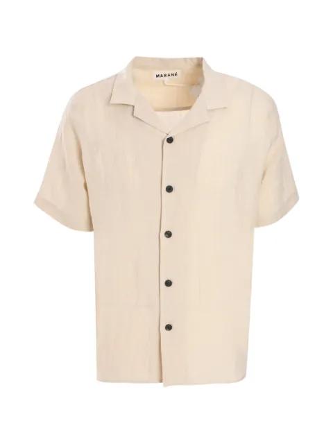 camp-collar short-sleeve shirt by MARANE