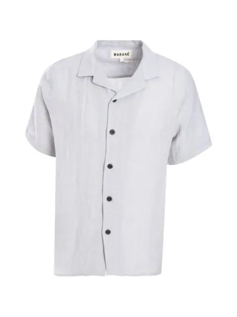 camp-collar short-sleeve shirt by MARANE