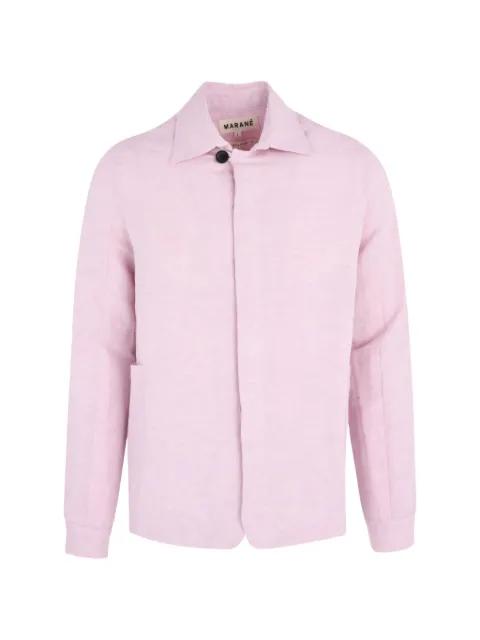 concealed-fastening shirt jacket by MARANE