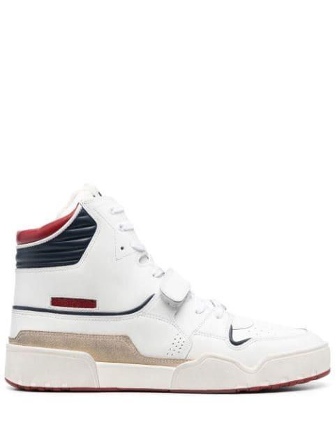 Alseeh high-top leather sneakers by MARANT