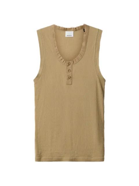 Denice ribbed frayed tank top by MARANT