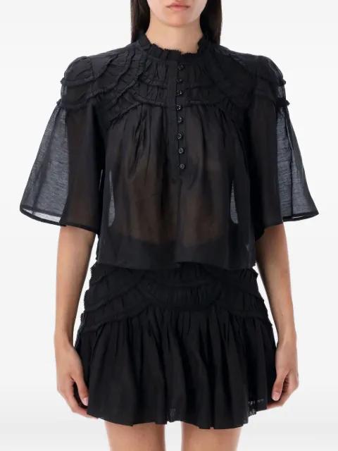 Carmen ruffled-frill blouse by MARANT ETOILE