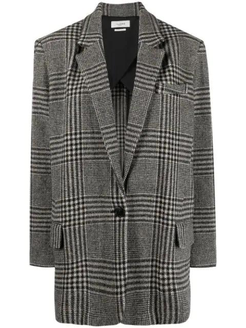 Cikaito oversized plaid coat by MARANT ETOILE