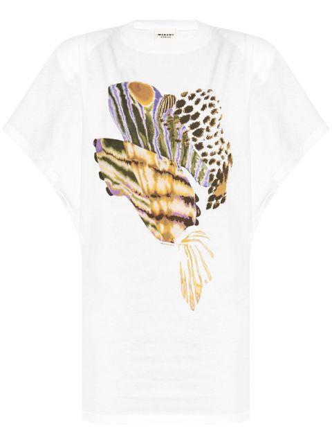 Eabine graphic-print dress by MARANT ETOILE