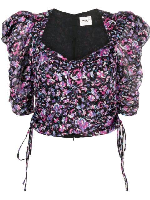 Galaor puff-sleeve blouse by MARANT ETOILE