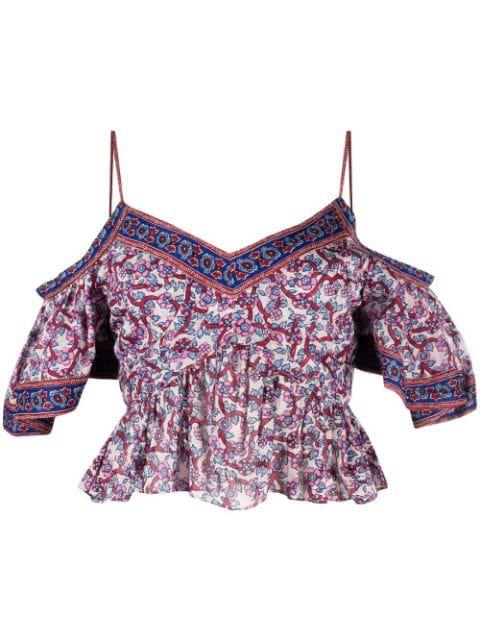 Garuva floral-print blouse by MARANT ETOILE