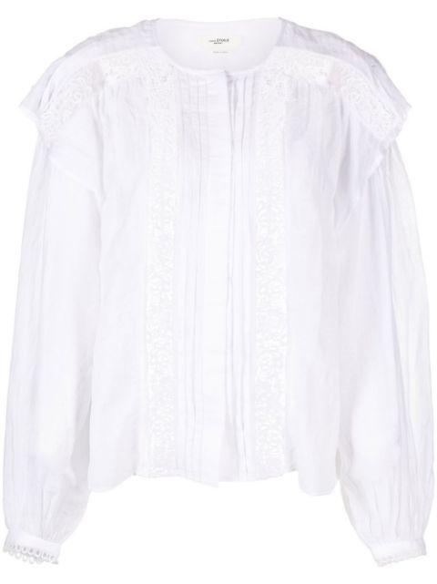 Georgina lace-detail blouse by MARANT ETOILE