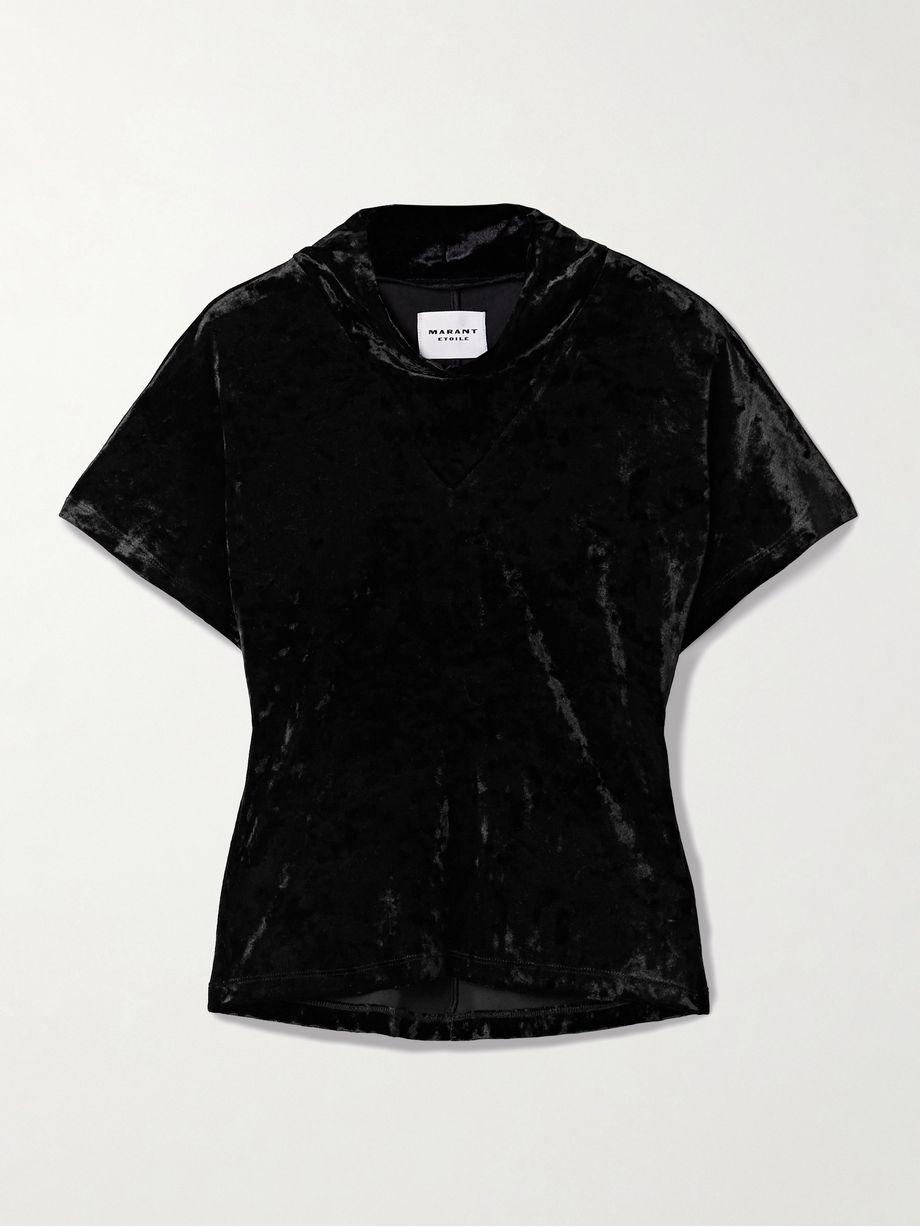 Hailey draped velvet T-shirt by MARANT ETOILE