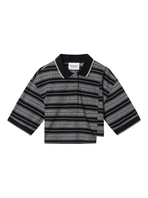 Isalyne striped polo top by MARANT ETOILE