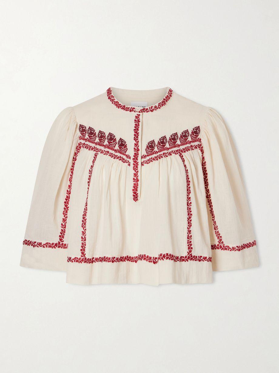 Juline embroidered organic cotton shirt by MARANT ETOILE