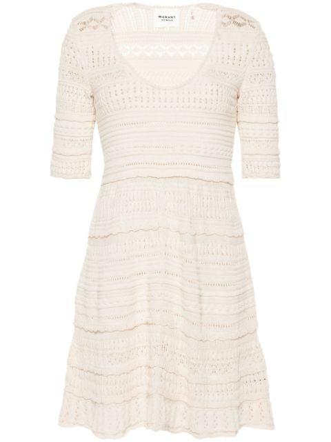 Jumi crochet-knit mini dress by MARANT ETOILE