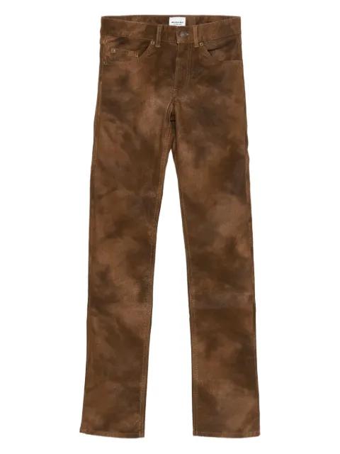 Kelsie leather-effect trousers by MARANT ETOILE