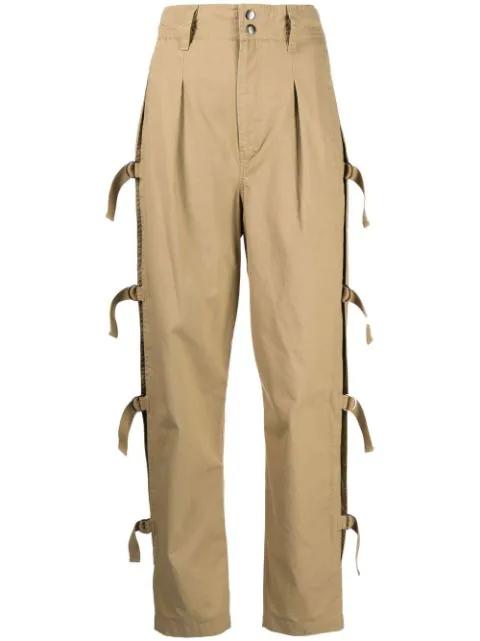 Keowina high-waisted tapered trousers by MARANT ETOILE
