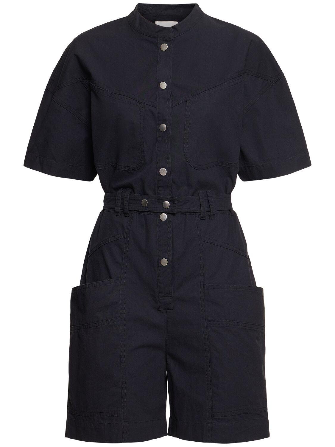 Kiara Belted Cotton Overalls by MARANT ETOILE
