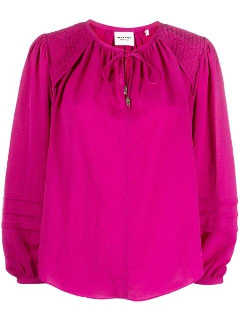 Lamaya tie-neck blouse by MARANT ETOILE