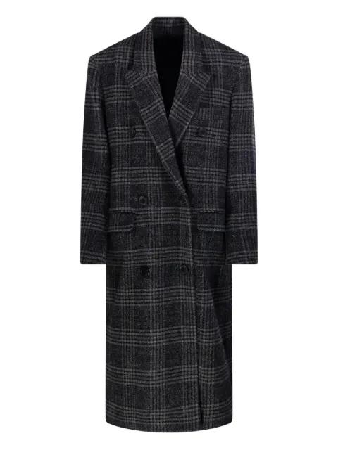 Lexana double-breasted checked coat by MARANT ETOILE