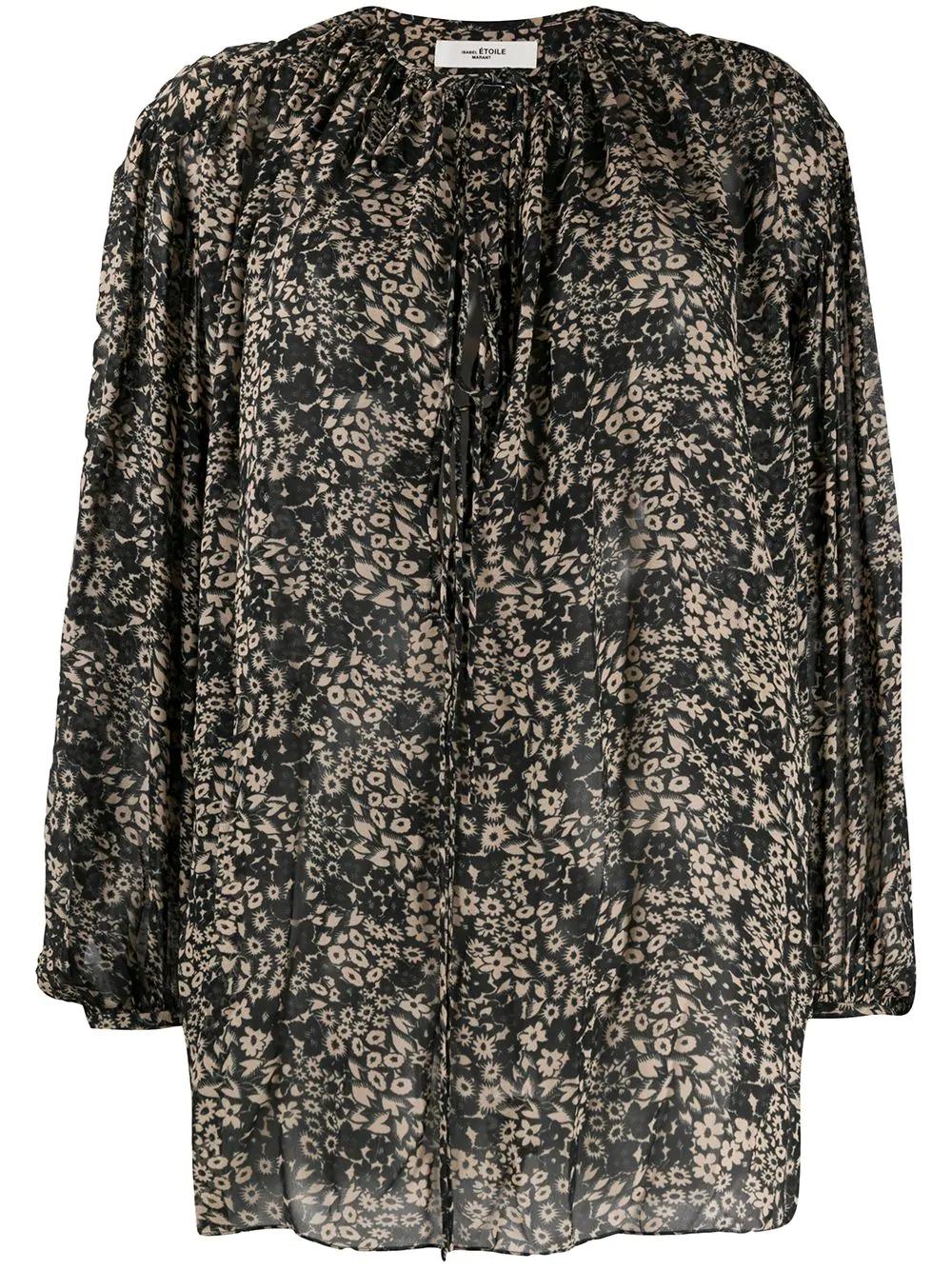 Liliana oversized floral-print blouse by MARANT ETOILE