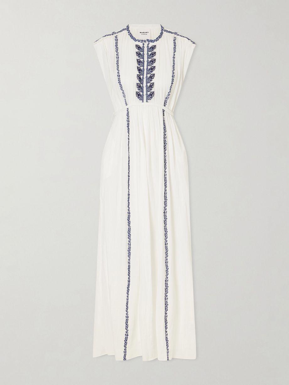 Liviane embroidered cotton maxi dress by MARANT ETOILE