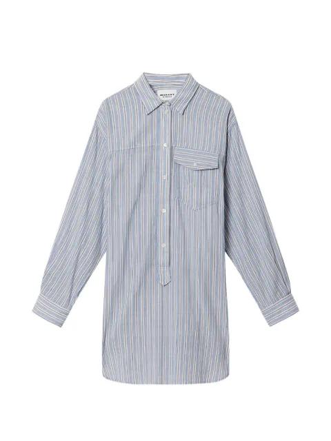 Loriane striped flap-pocket mini dress by MARANT ETOILE
