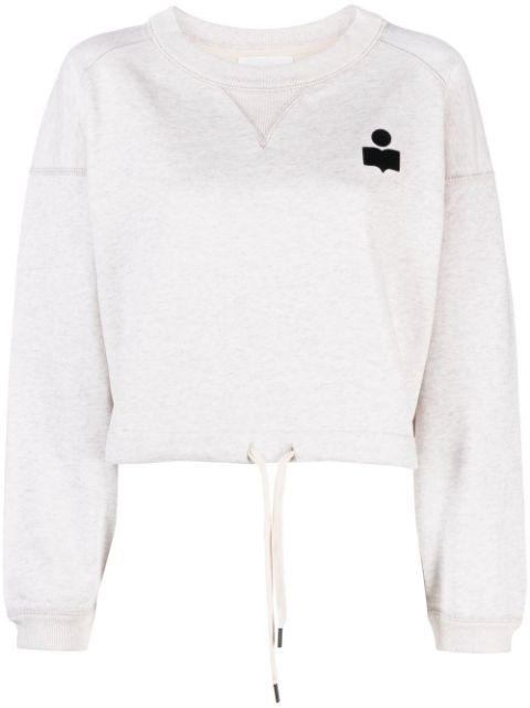 Margo cropped drawstring sweatshirt by MARANT ETOILE