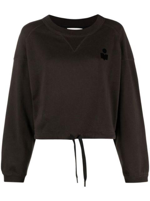 Margo flocked-logo sweatshirt by MARANT ETOILE