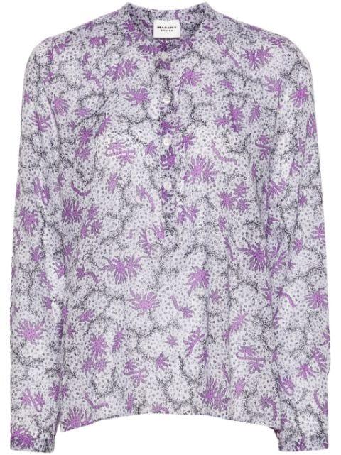 Maria abstract-print blouse by MARANT ETOILE