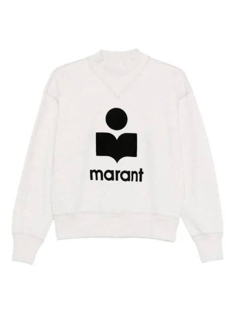 Moby flocked-logo sweatshirt by MARANT ETOILE