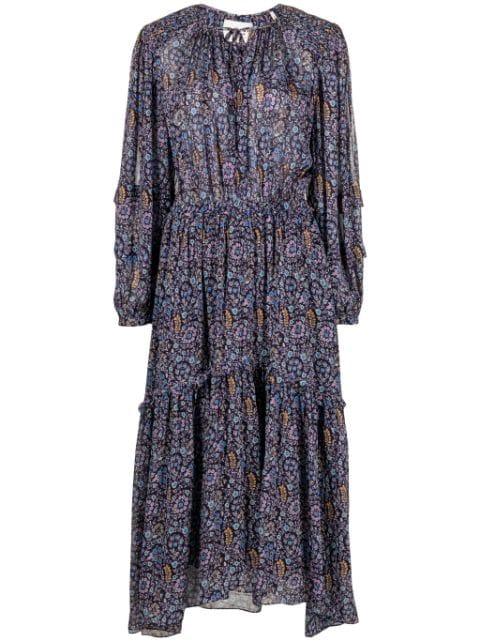Naema floral-print midi dress by MARANT ETOILE