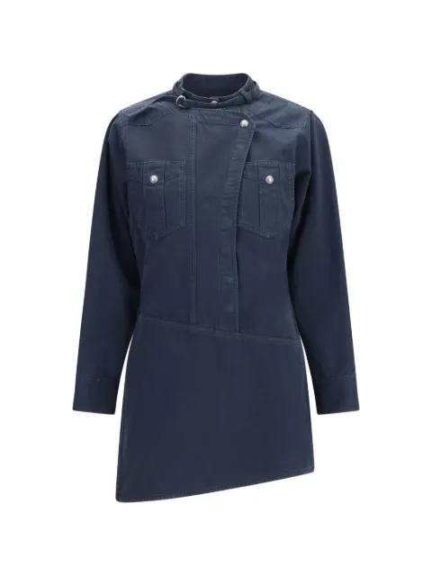 Nouria asymmetric button-fastening mini dress by MARANT ETOILE
