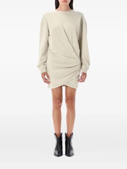 Pipper fleece twist-front mini dress by MARANT ETOILE
