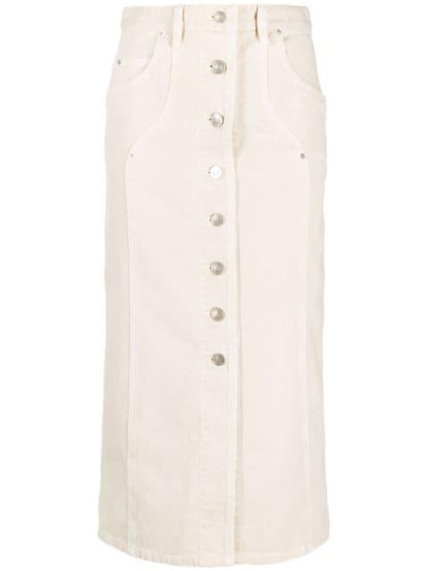 Vandy midi denim skirt by MARANT ETOILE