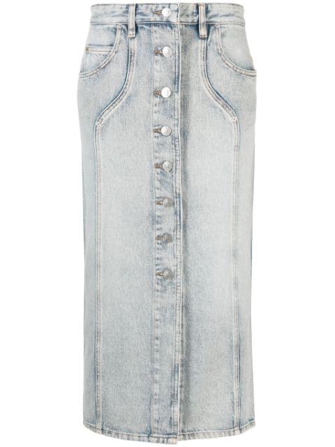 Vandy midi denim skirt by MARANT ETOILE