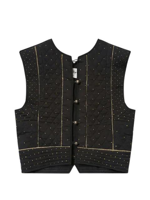 Volana quilted studded top by MARANT ETOILE