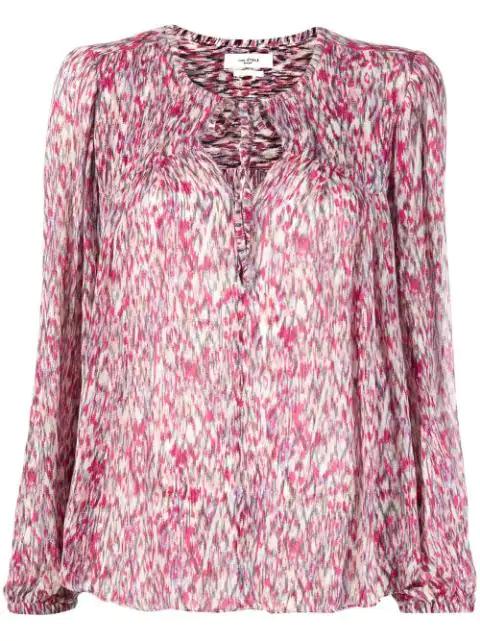 abstract-print blouse by MARANT ETOILE