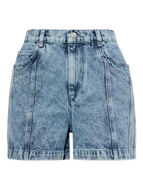acid-wash denim shorts by MARANT ETOILE