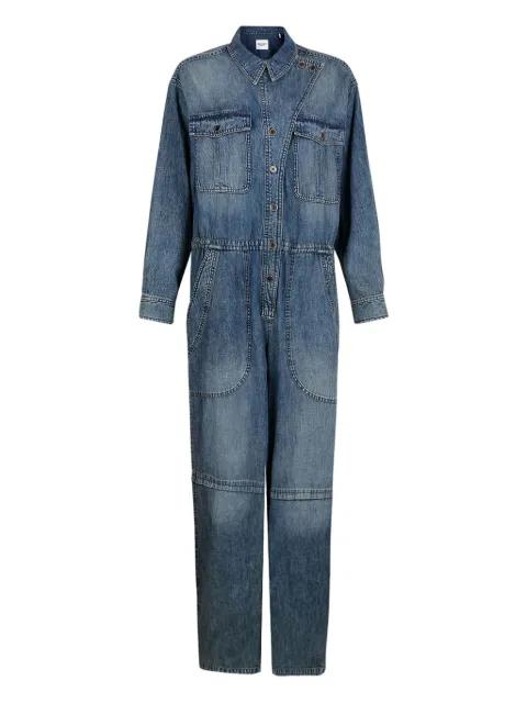 button-fastening denim jumpsuit by MARANT ETOILE