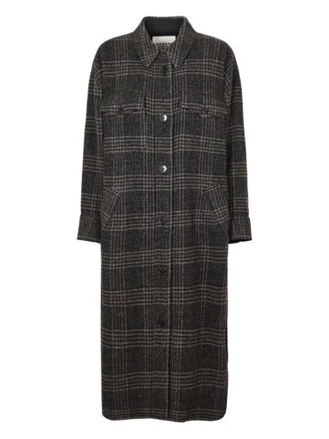 checked buttoned coat by MARANT ETOILE