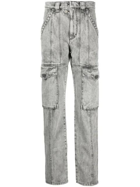 distressed-finish denim jeans by MARANT ETOILE