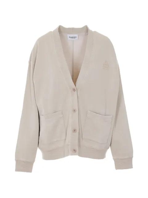 embroidered V-neck cardigan by MARANT ETOILE