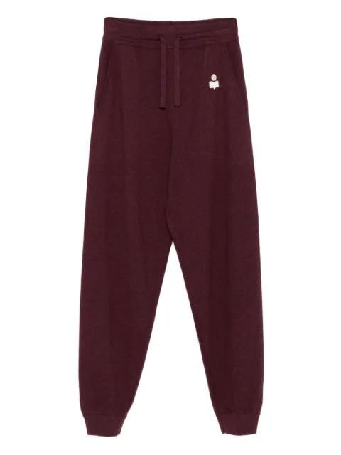 embroidered logo drawstring track pants by MARANT ETOILE