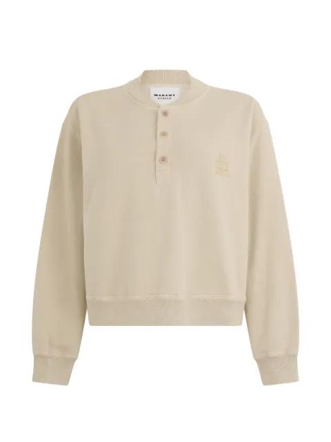 embroidered-logo sweatshirt by MARANT ETOILE