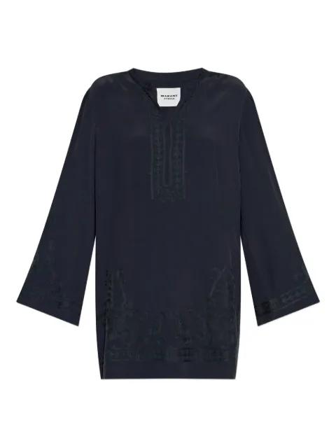 embroidered-paisley mini dress by MARANT ETOILE
