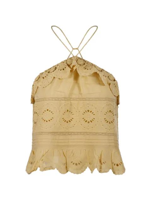 eyelet ruffled top by MARANT ETOILE