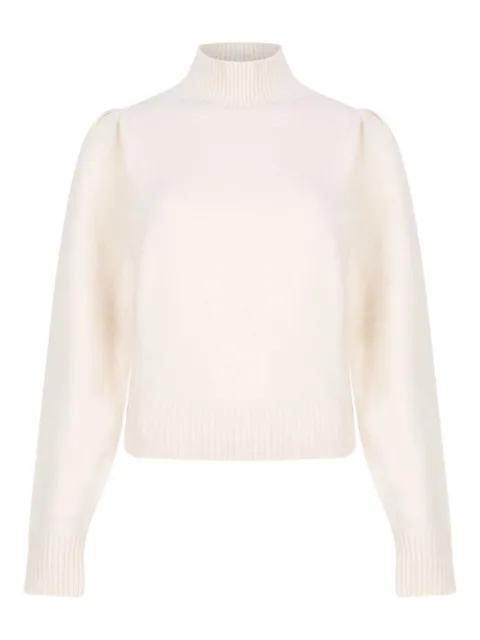 high-neck puff-sleeve sweater by MARANT ETOILE
