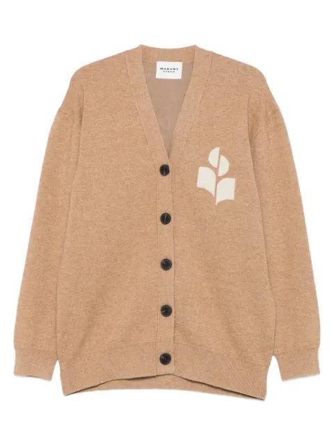 logo-detail cardigan by MARANT ETOILE