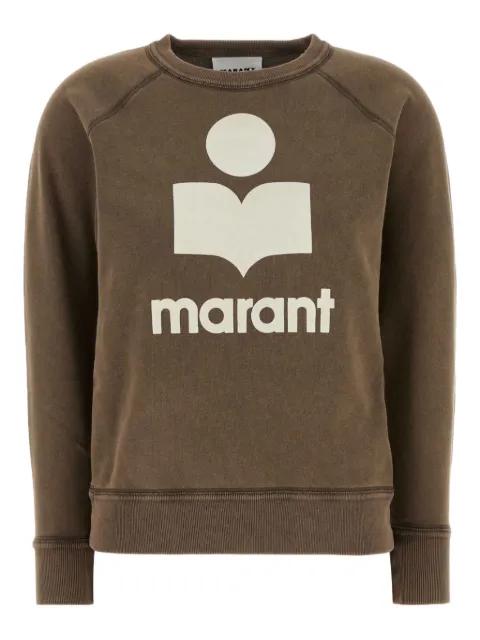 logo-embroidered cotton sweatshirt by MARANT ETOILE