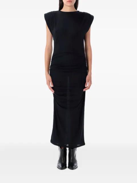 padded-shoulder midi dress by MARANT ETOILE