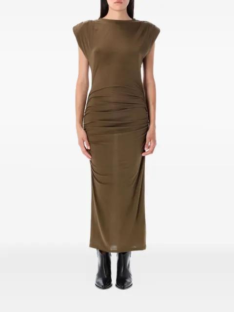 padded-shoulder midi dress by MARANT ETOILE