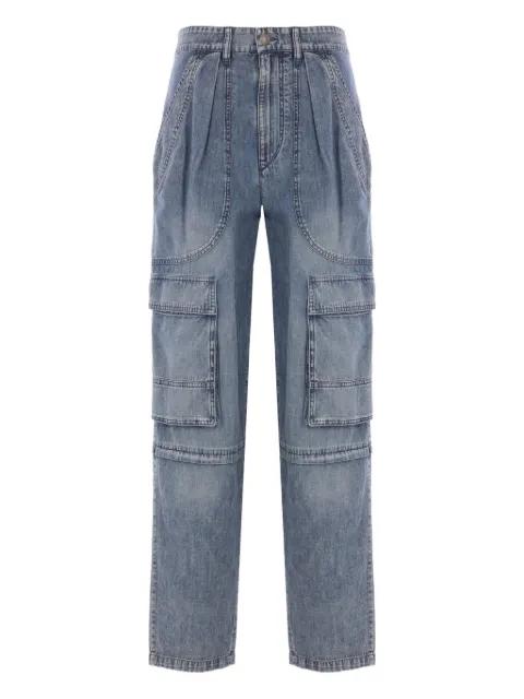 pleat-pocket cargo jeans by MARANT ETOILE